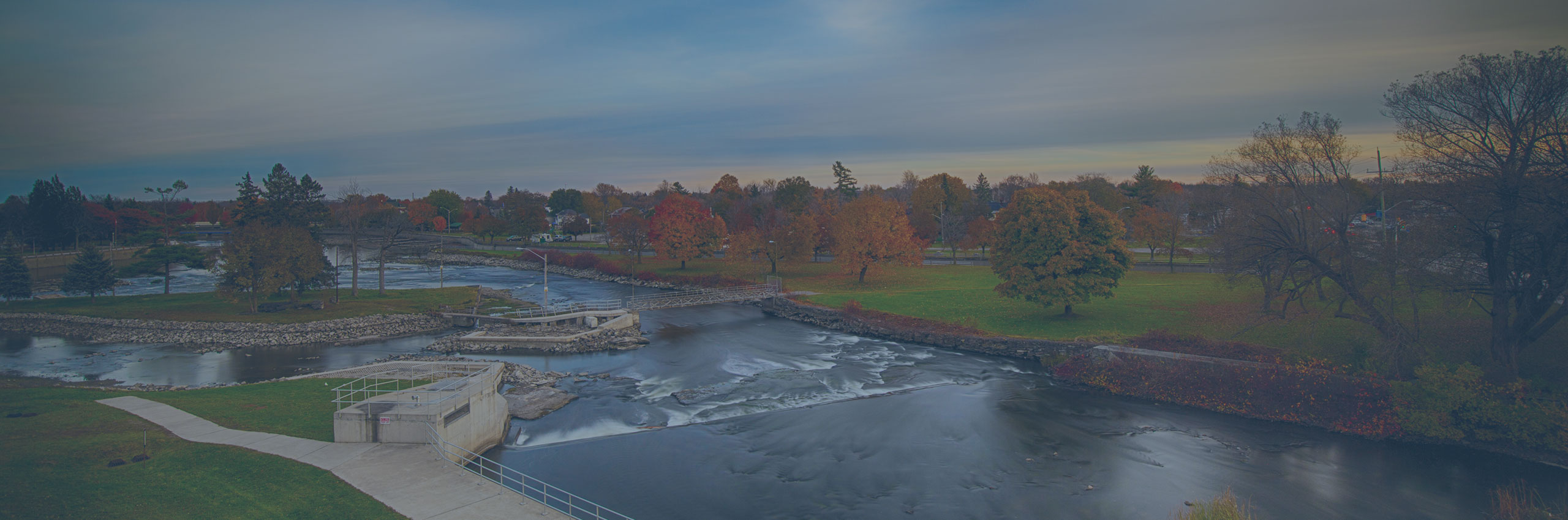 Smiths Falls along the Rideau River